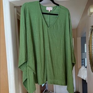 Laurie Felt Olive V-Neck Tunic